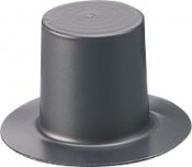 Cylinder/Hatt Ø 25 mm, Svart 5st