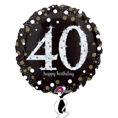 Folieballong - Sparkling Birthday 40