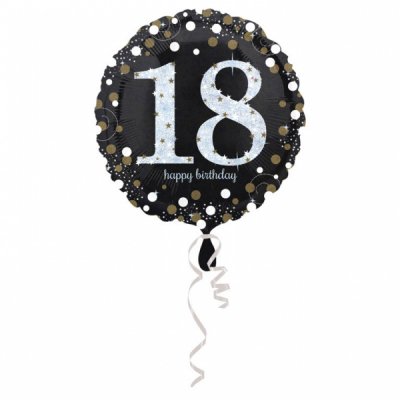 Folieballong - Sparkling Birthday 18