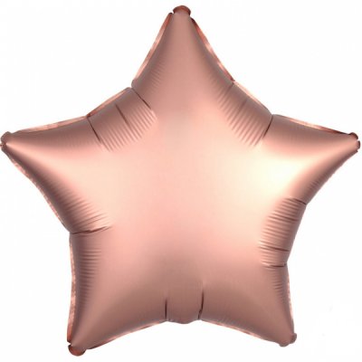 Folieballong - Stjärna Satin Luxe Rose Copper 43 cm